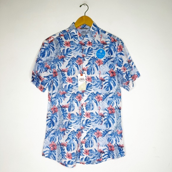 IZOD Saltwater Relaxed Fit Tropical Shirt – Size Small – NWT - Picture 3 of 7